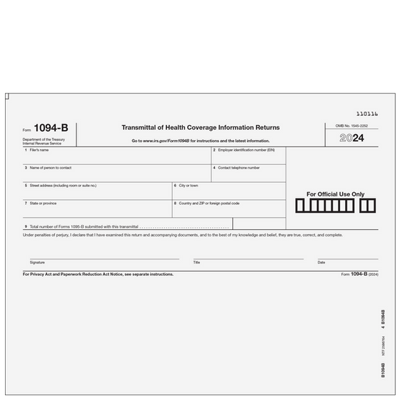 1094-B Transmittal of Health Coverage