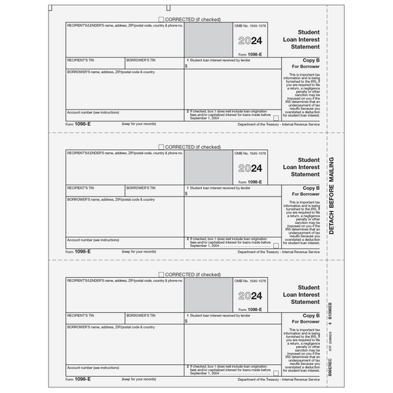 1098-E Borrower Copy B