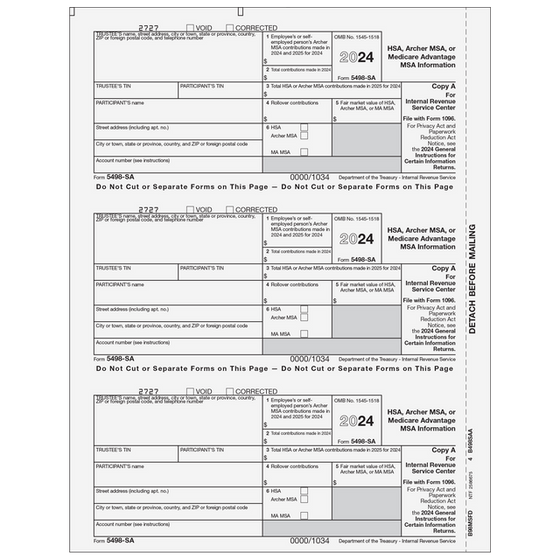 5498-SA Federal Copy A