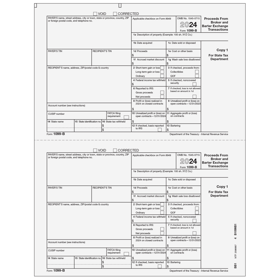 1099-B Payer State Copy 1