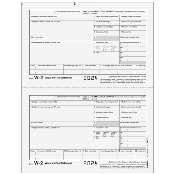 W-2 Employee File Copy C