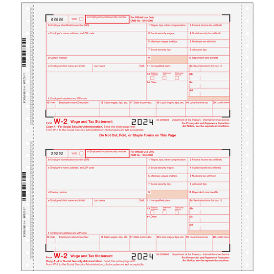 W-2 One-Wide - 6pt