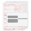 W-2 Set - 2up Preprinted with Tamper Evident Envelope - 4 part