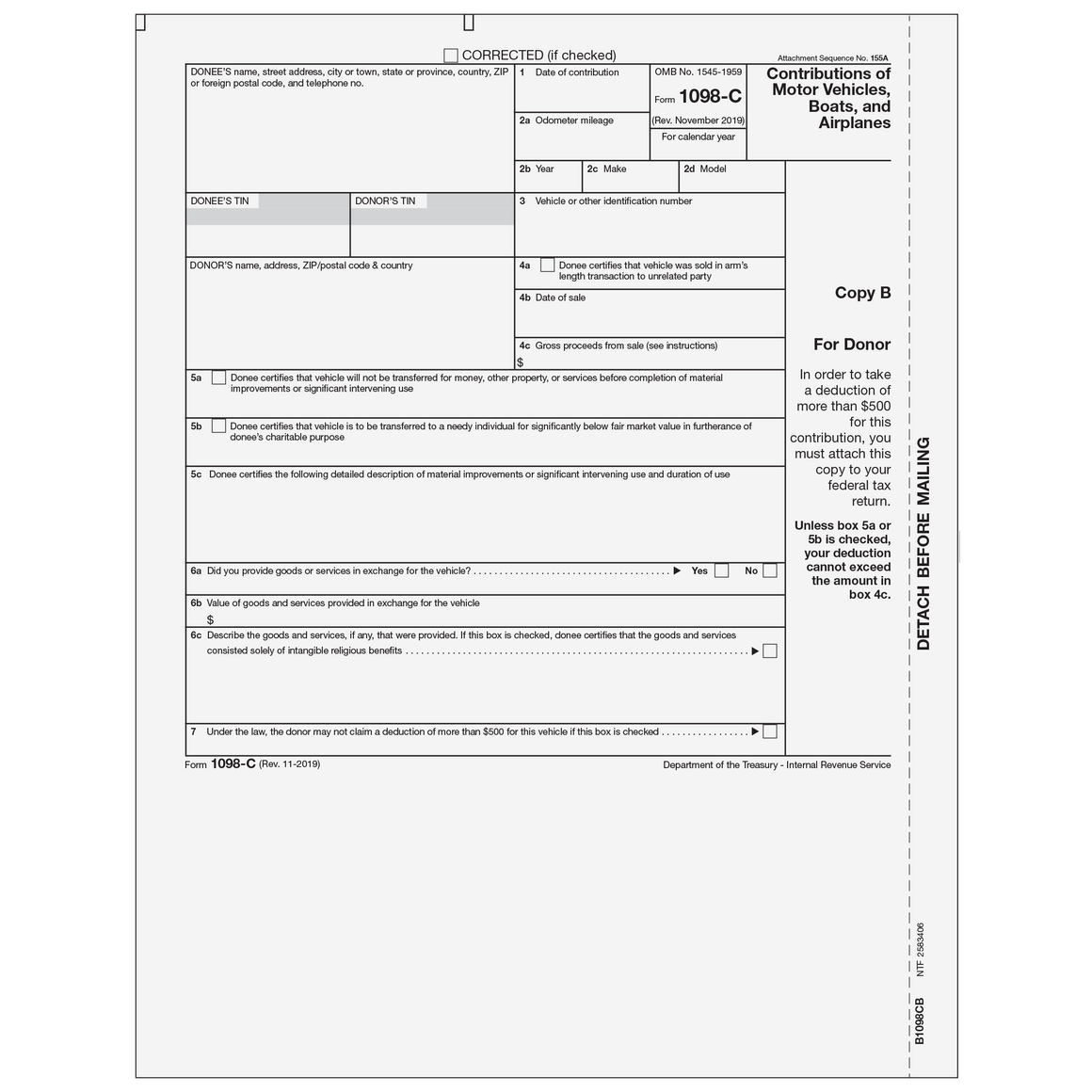 1098-C Donor Copy B