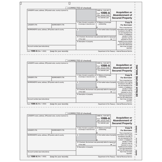 1099-A Borrower Copy B