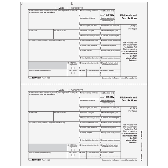 1099-DIV Payer or State Copy C