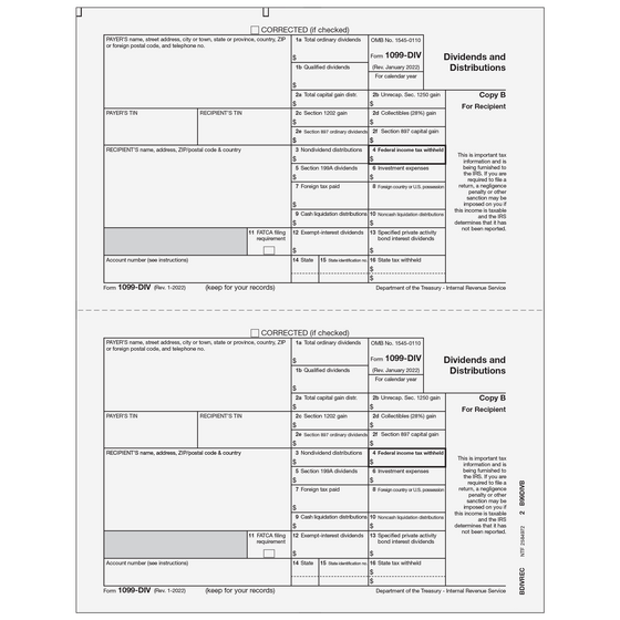 1099-DIV Recipient Copy B