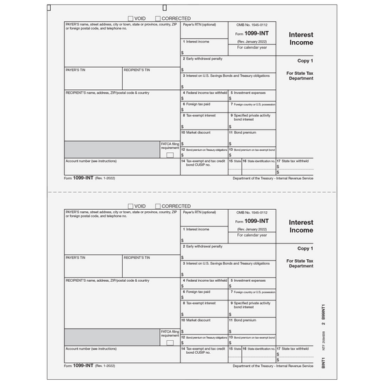 1099-INT Payer State Copy 1