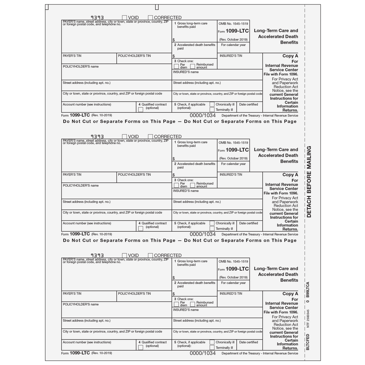 1099-LTC Federal Copy A