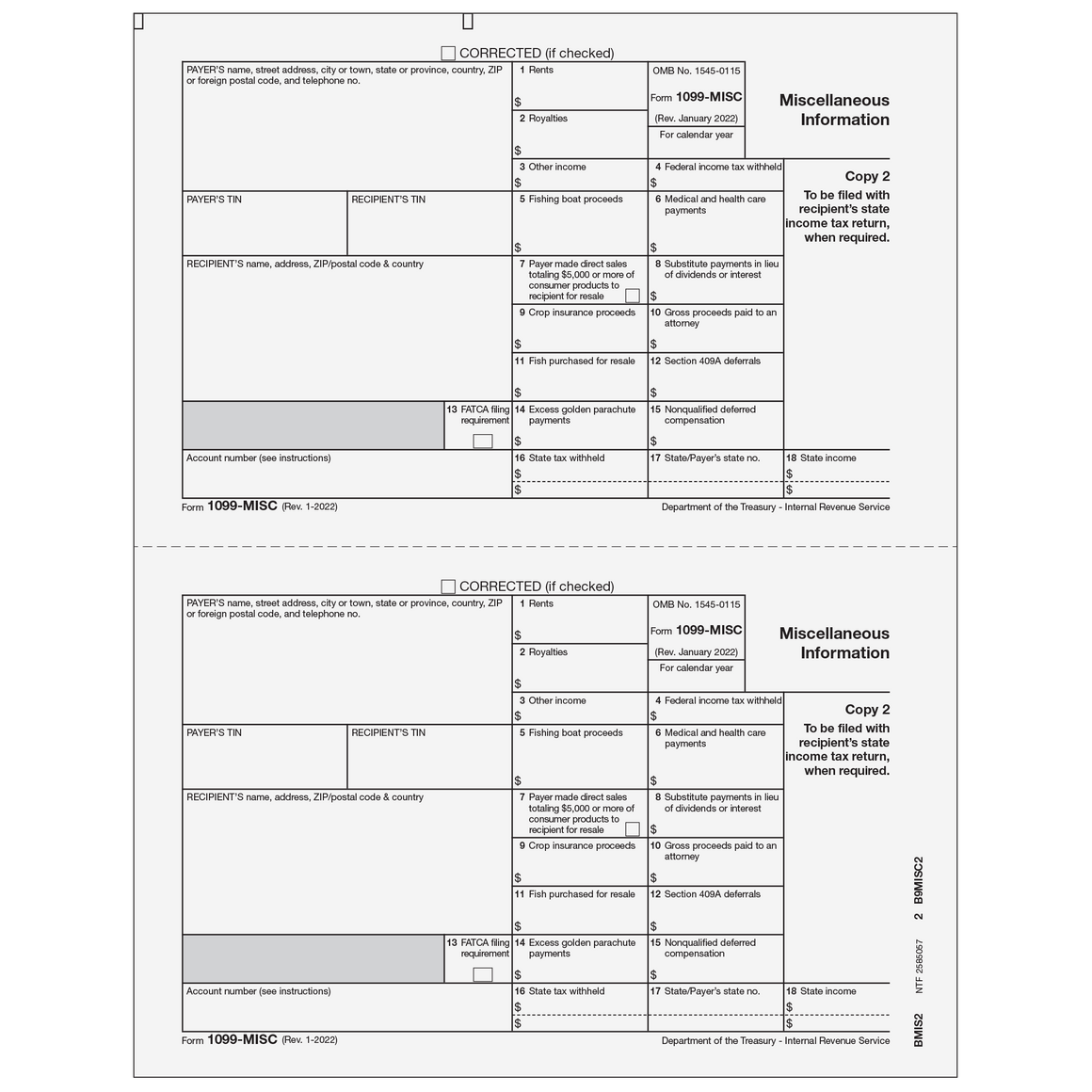 1099-MISC Recipient State Copy 2