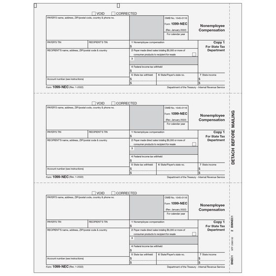 1099-NEC Payer State Copy 1