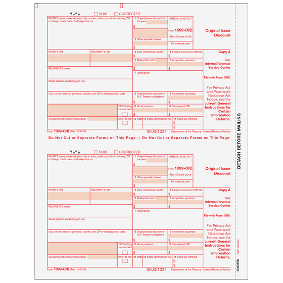 1099-OID Federal Copy A